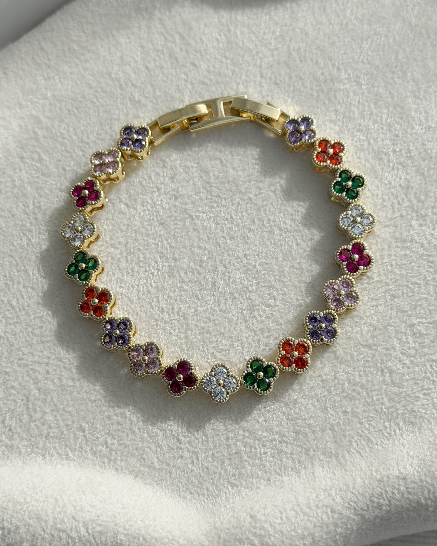 Multi-Color Flower Bracelet
