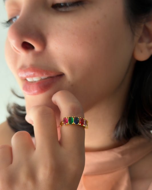 Bold Rainbow Ring