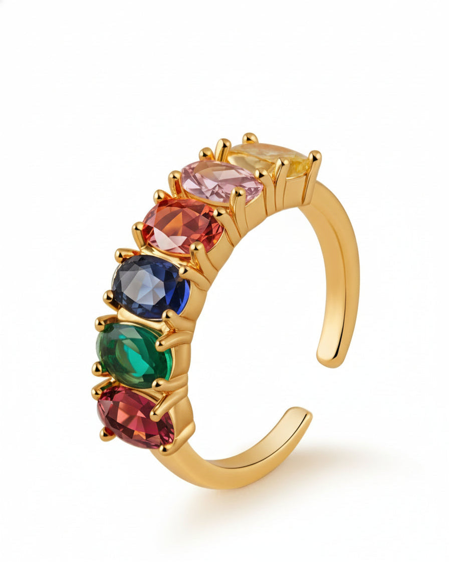 Bold Rainbow Ring