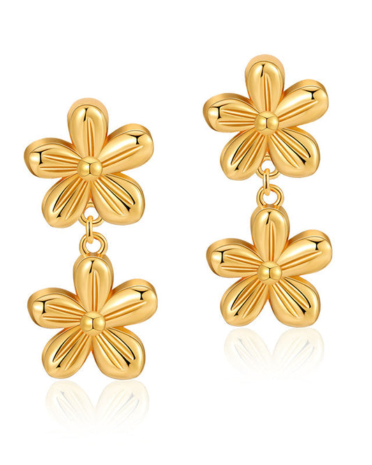 Double Flower Earrings