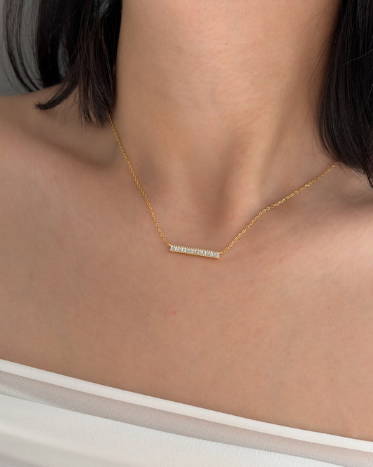Baguette Bar Necklace