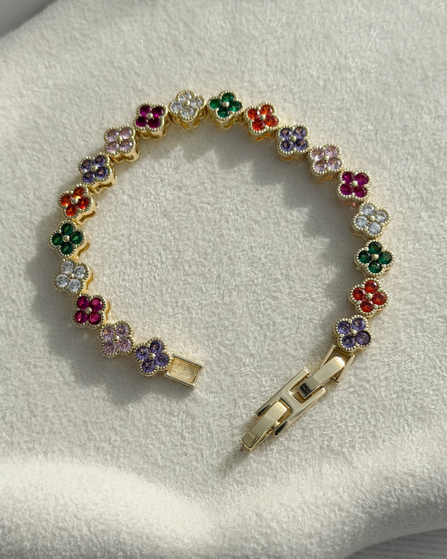 Multi-Color Flower Bracelet