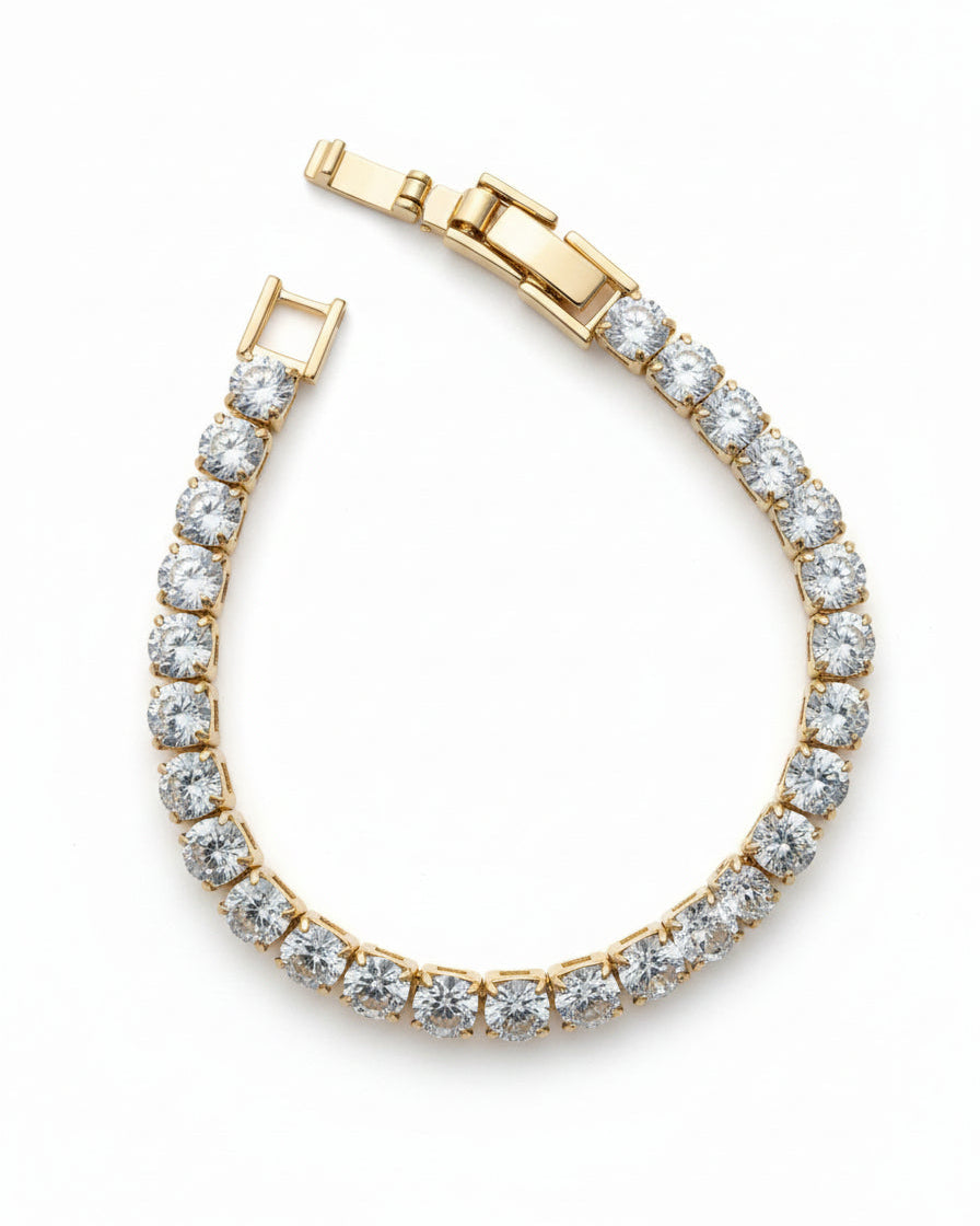 Bold Round-Cut Tennis Bracelet