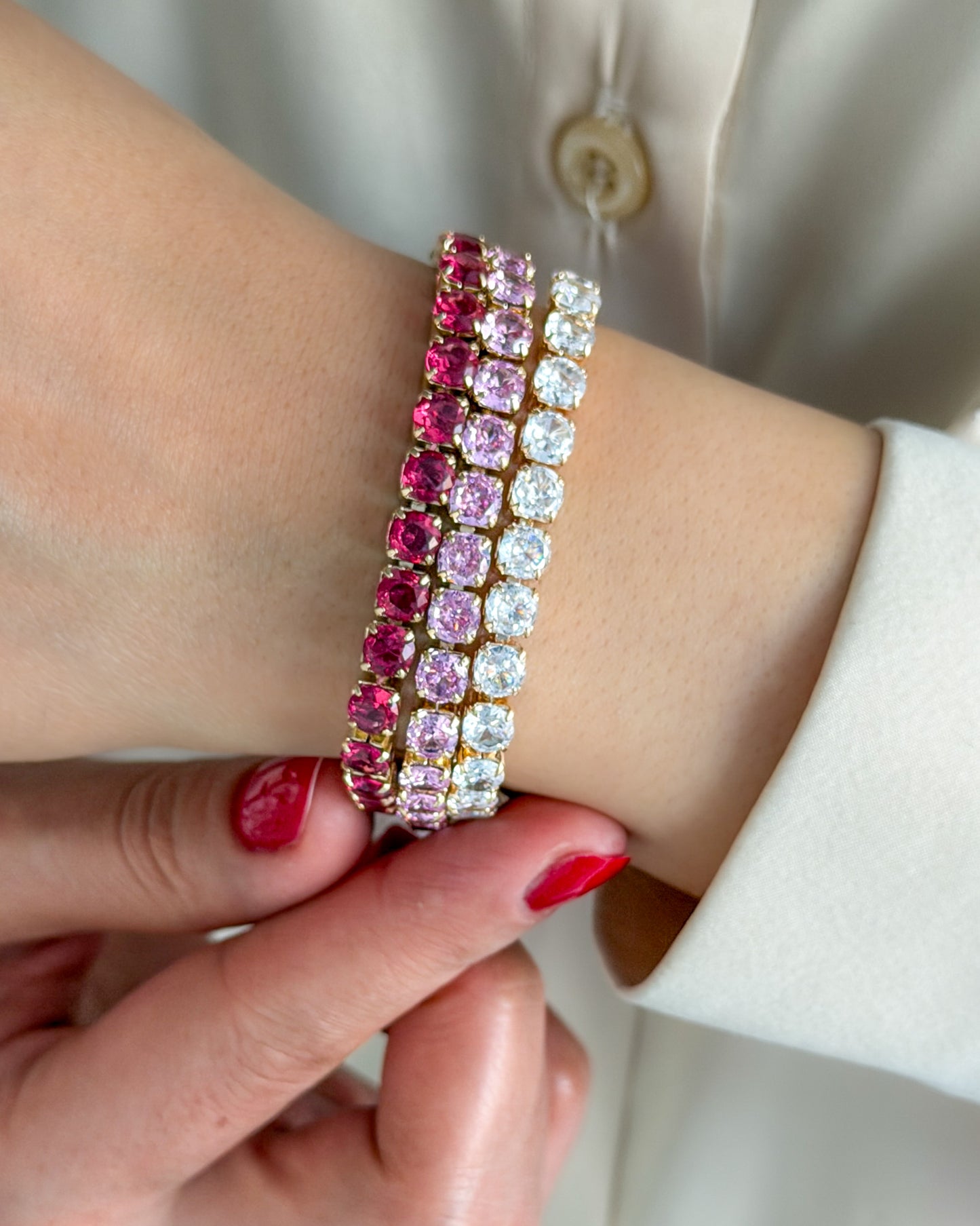 Bold Sparkle Tennis Bracelet