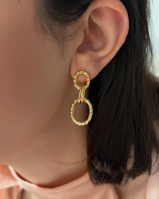 Twist Link Earrings