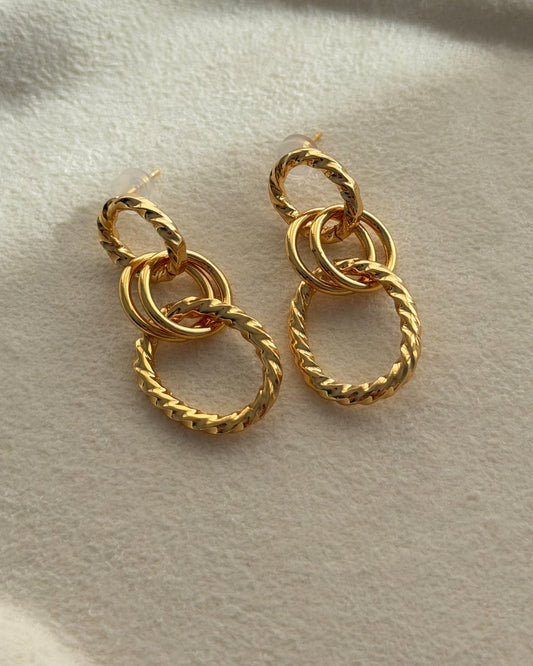 Twist Link Earrings