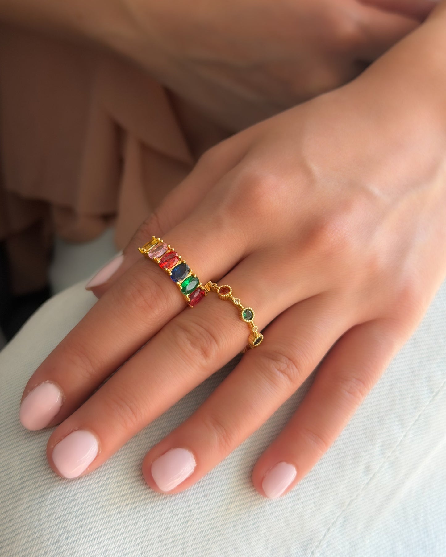 Bold Rainbow Ring