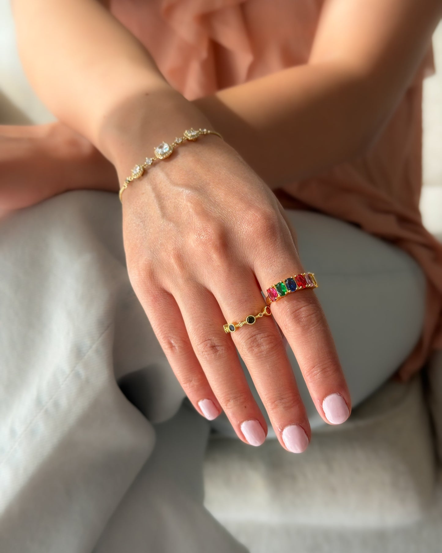 Bold Rainbow Ring