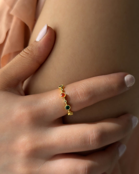 Rainbow Gem Ring