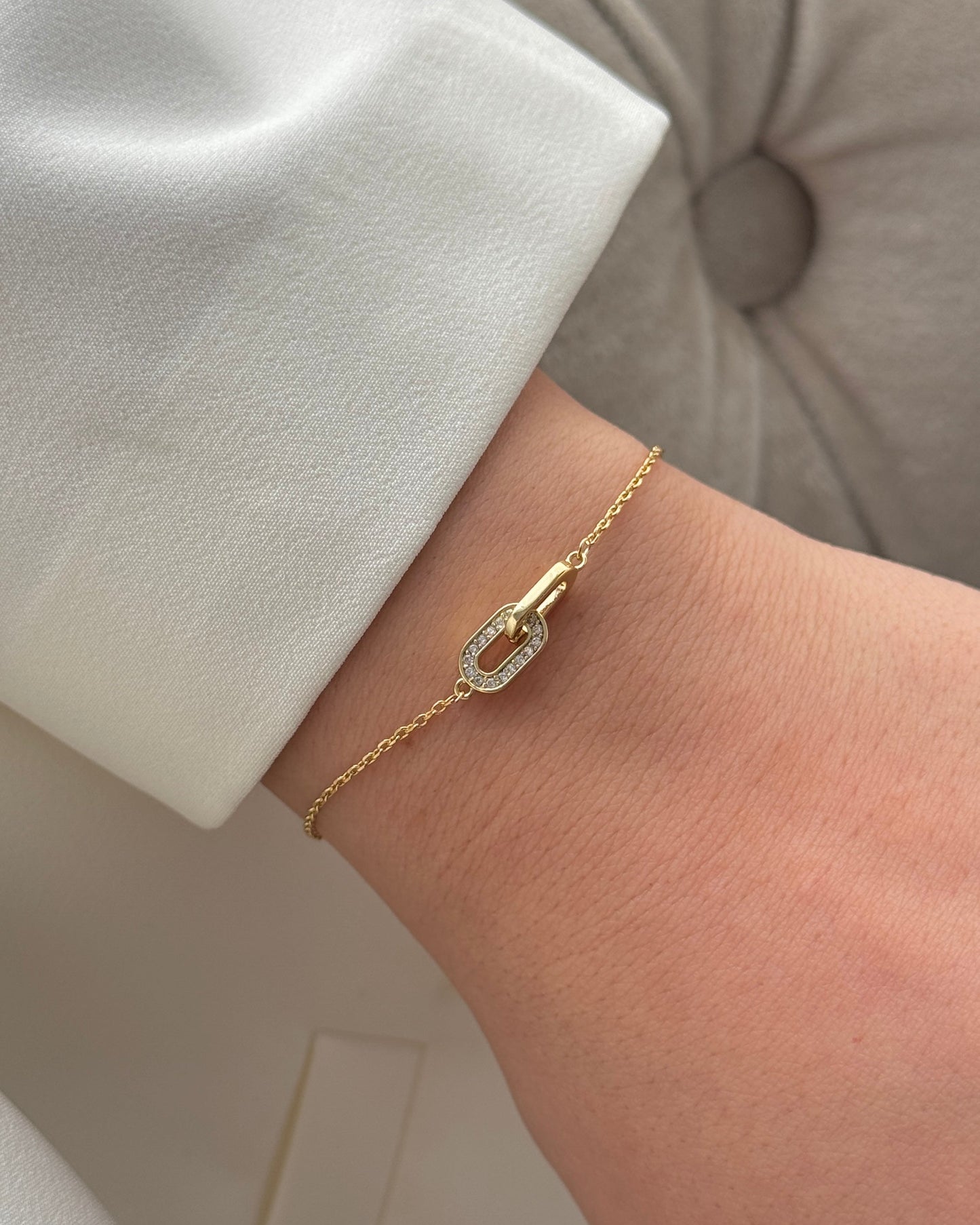 Pave Link Bracelet